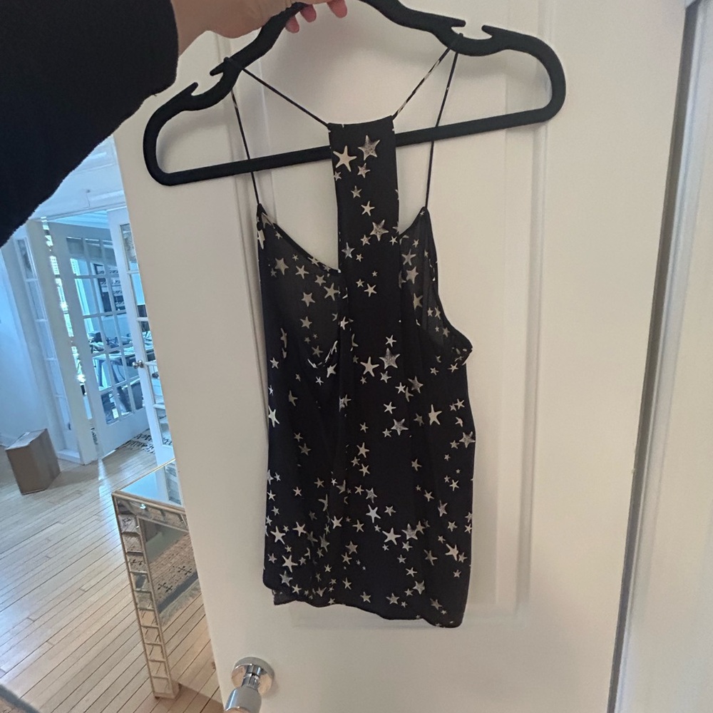 Tibi Starfish silk top. Size 2.